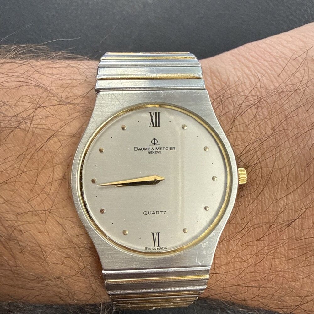 Baume & Mercier 5737 Swiss Quartz Two Tone Men’s Watch Untested As-Is